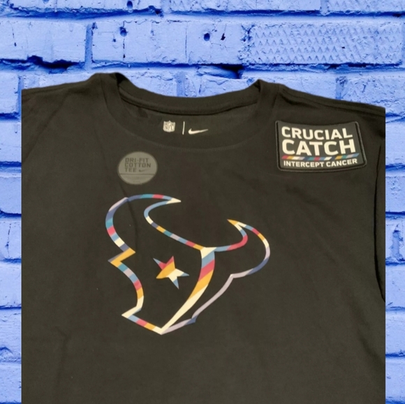 🆕️ Men's Houston Texans Nike Intercept Cancer Crucial Catch 2020 Tshirt - Picture 6 of 6